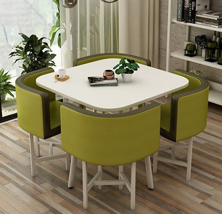 round dining table and chairs