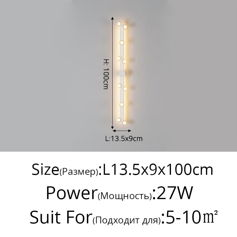 size of  light