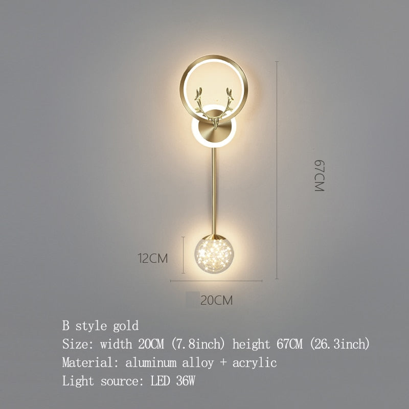 Pendant wall lamp