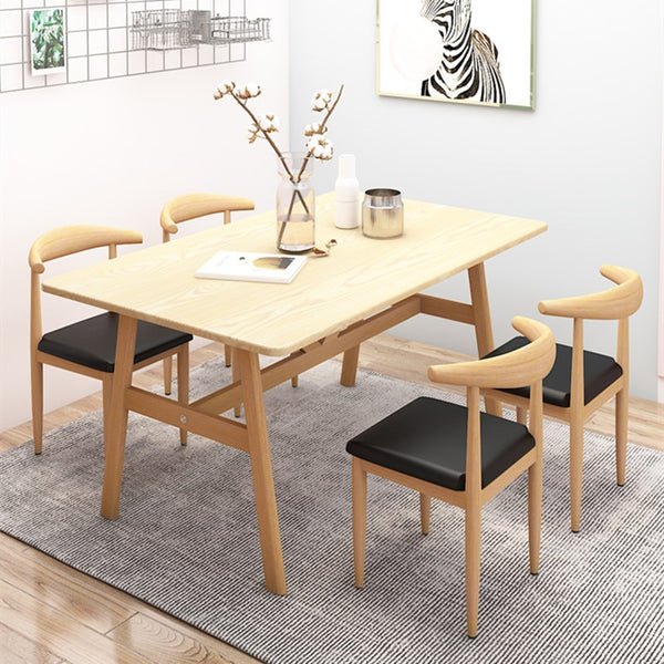  Modern wood dining set
