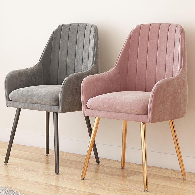  Velvet dining chairs