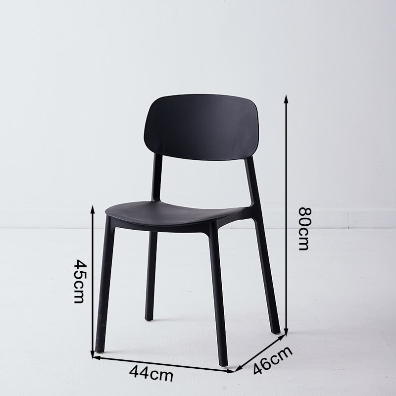 Plastic dining chairs