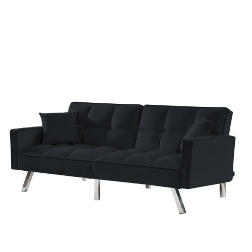 Velvet sleeper sofa