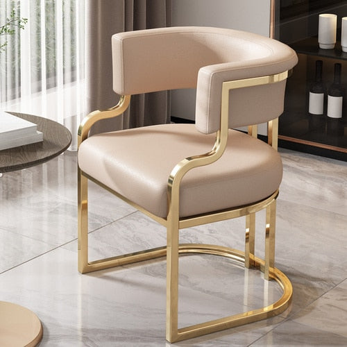golden view of chair