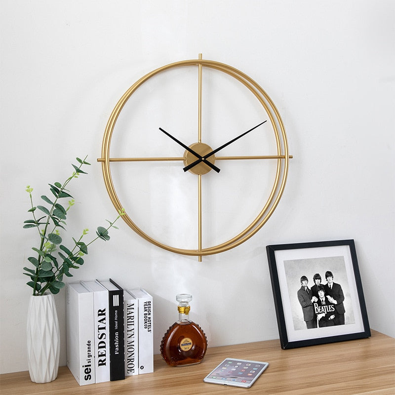 golden wall clock