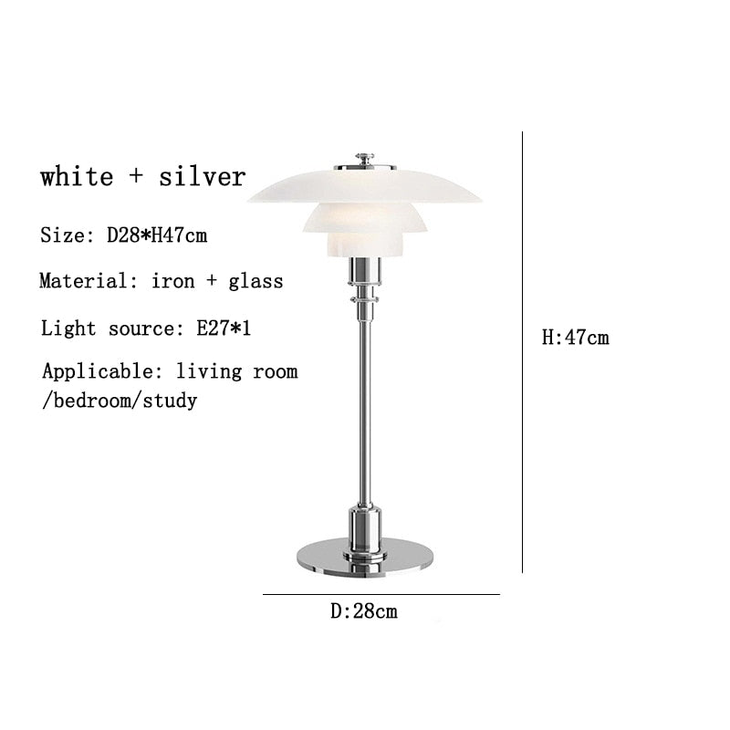 white plus silver lamp