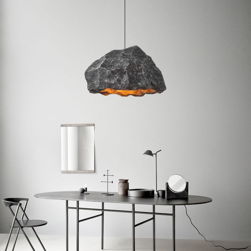 black ceiling light