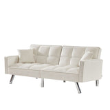 Velvet sleeper sofa