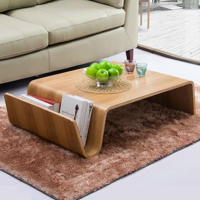 modern wood coffee table