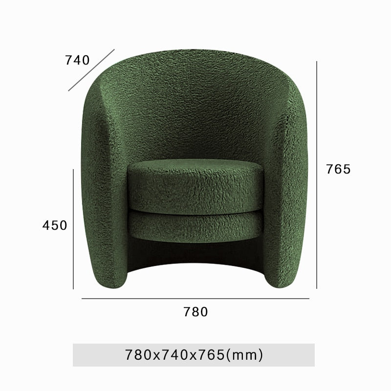 size view of sofa