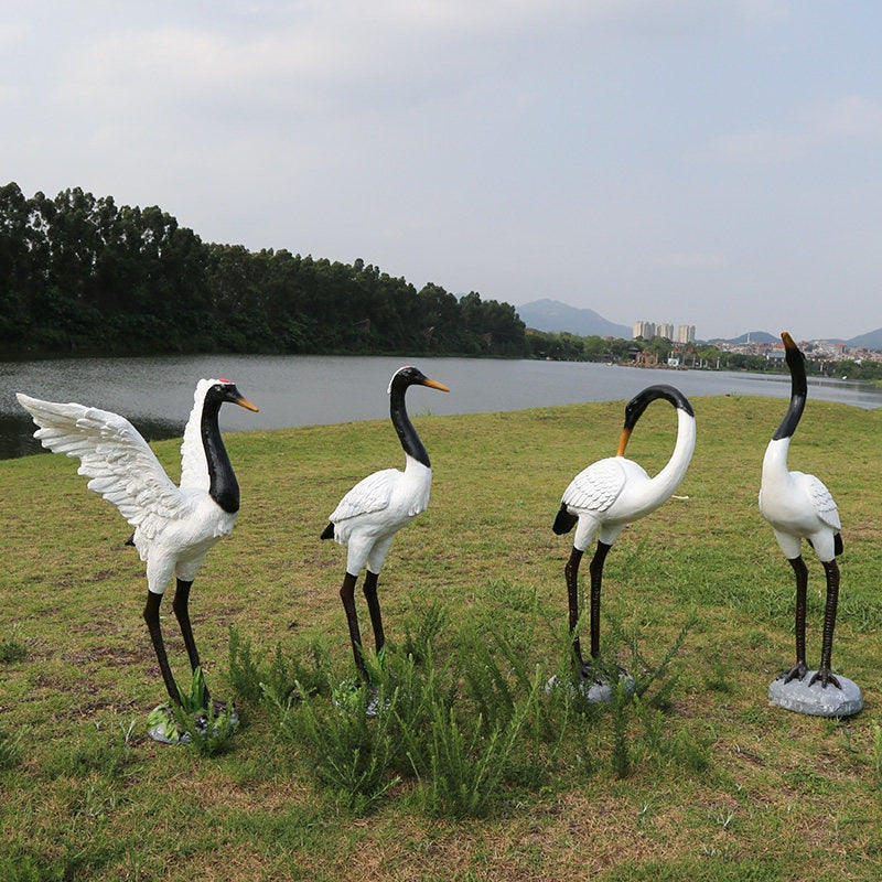 large outdoor bird statues 