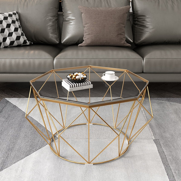 round glass top coffee table