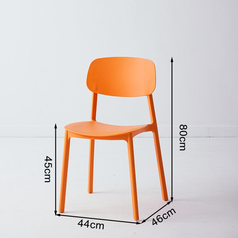 Plastic dining chairs