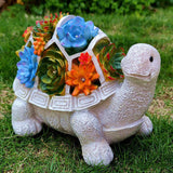 sculpture of flower tortoise