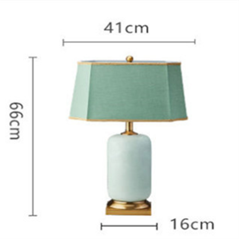 size view of lamp