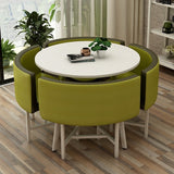 round dining table and chairs