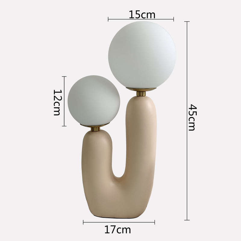 size view of lamp