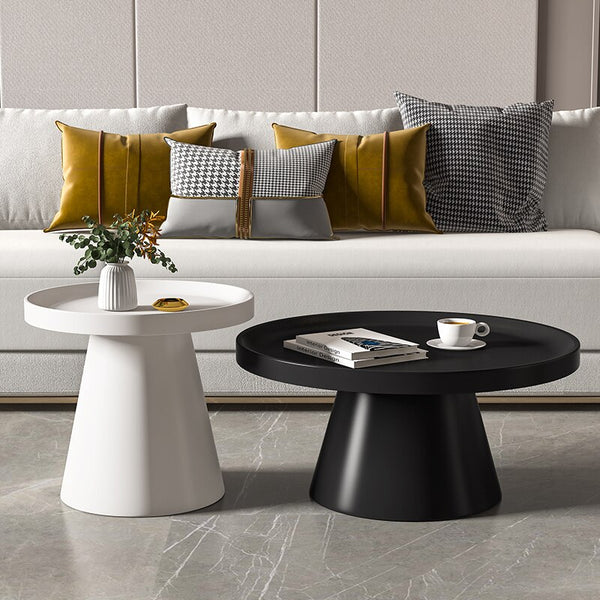 round coffee table set of 2