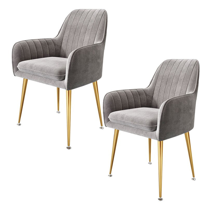 Velvet dining chairs