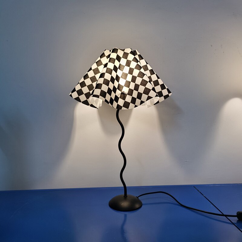 chess tile lamp night view