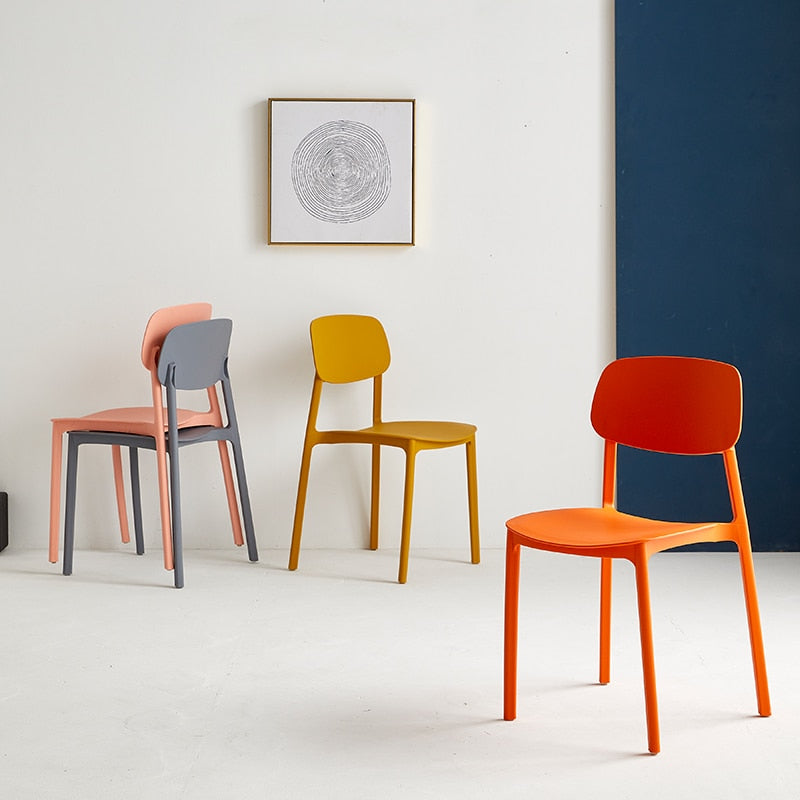 Plastic dining chairs