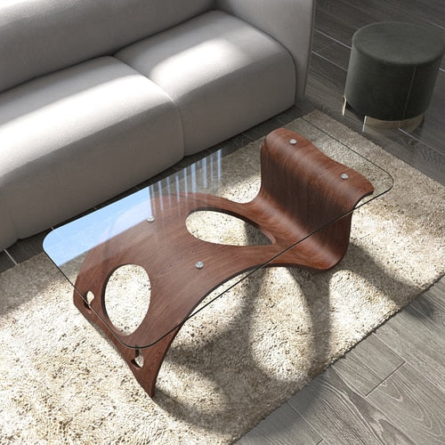 modern wood coffee table