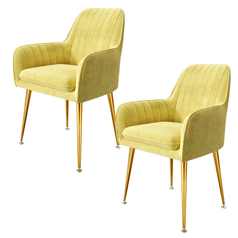 Velvet dining chairs