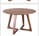 Oval wood coffee table