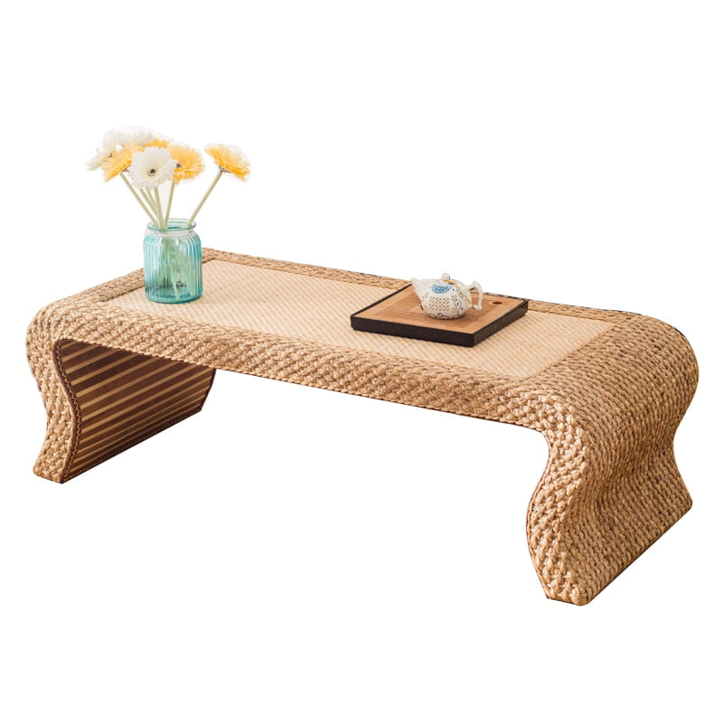 rattan coffee table rectangle