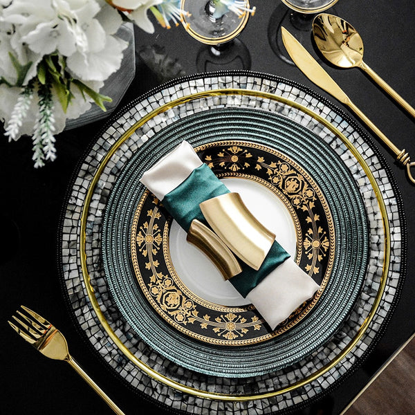 Gold Pattern Porcelain Tableware