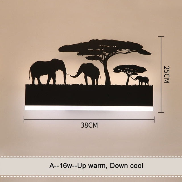 elephant lamp size view