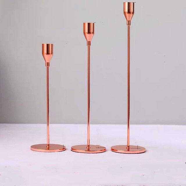 Golden Candle Holder