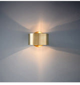 gold color wall lamp