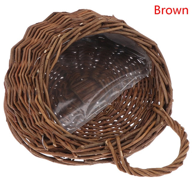 Rattan Basket Garden Vine Pot