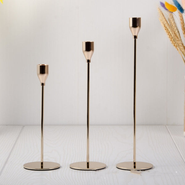 Golden Candle Holder