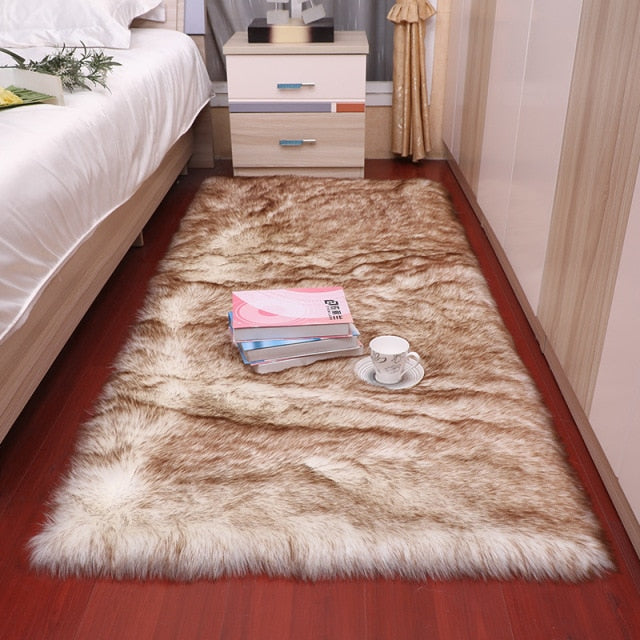 Faux fur carpet