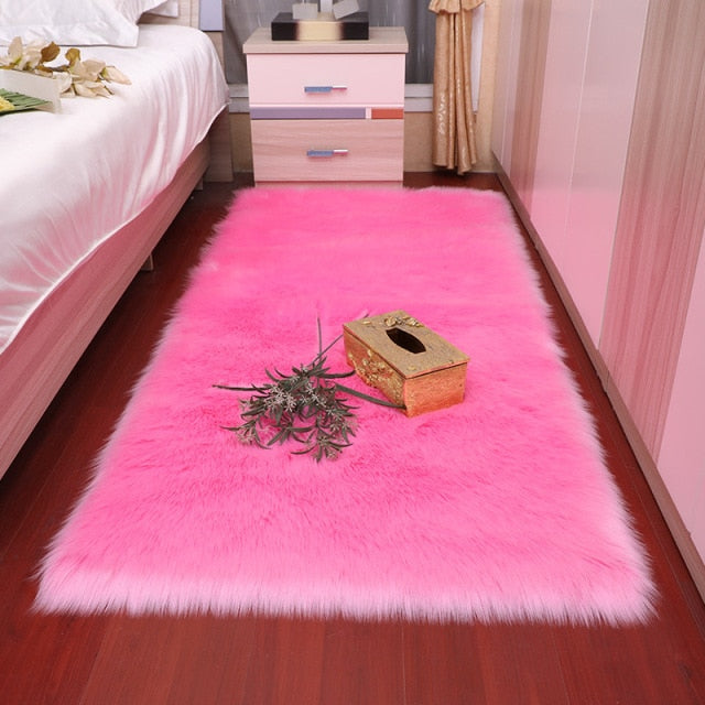 Faux fur carpet