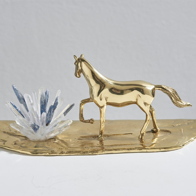 Gold Horse Statue