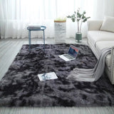 large fluffy rug