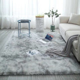 large fluffy rug