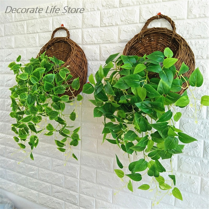 Rattan Basket Garden Vine Pot