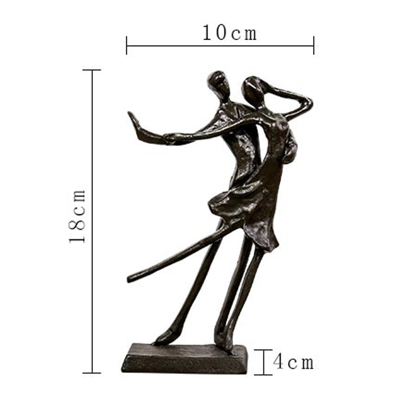 Tabletop Heavy Metal Dancer Sculpture