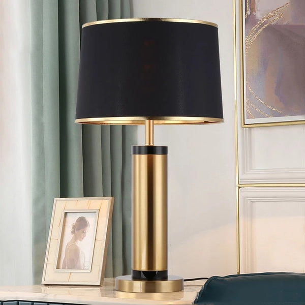 brass bedside lamp