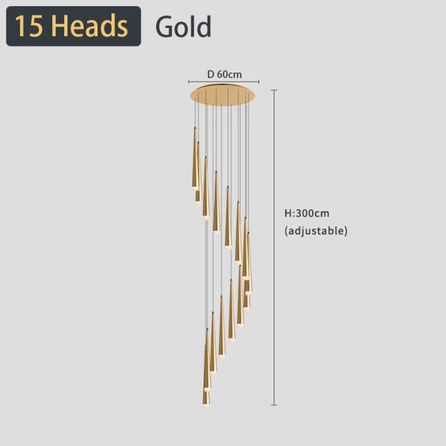 gold ceiling light