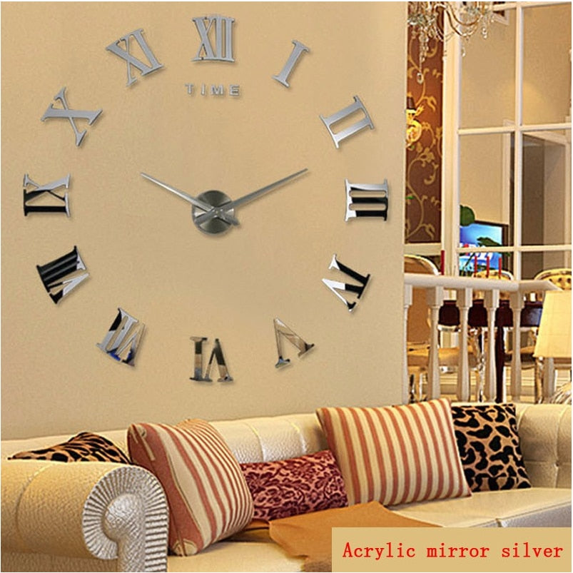 Roman numeral wall clock