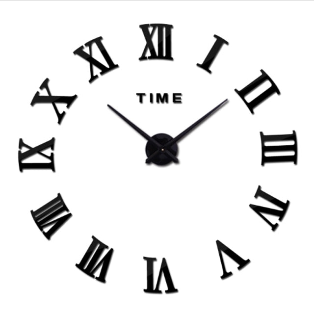 Roman numeral wall clock