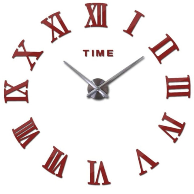 Roman numeral wall clock