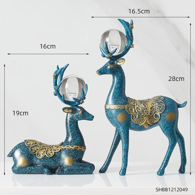 Lucky Deer Sculpture