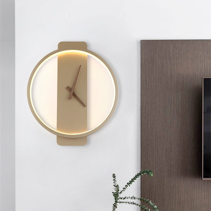 Led Wall Lamp Clock