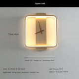 Led Wall Lamp Clock